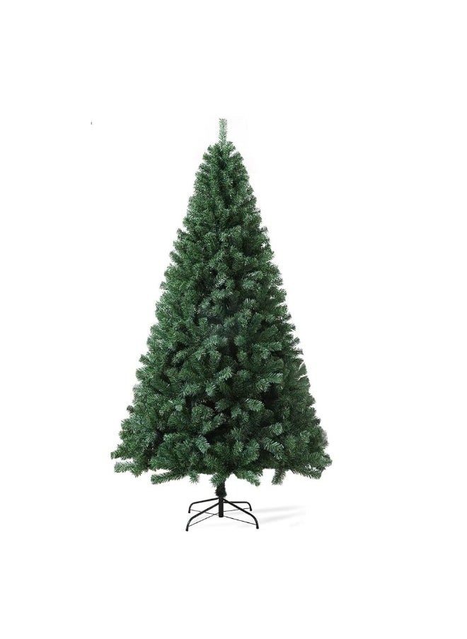 Small 4 Feet Artificial Christmas Tree With Pine Needles 300 Branches Easy Assembly Metal Stand