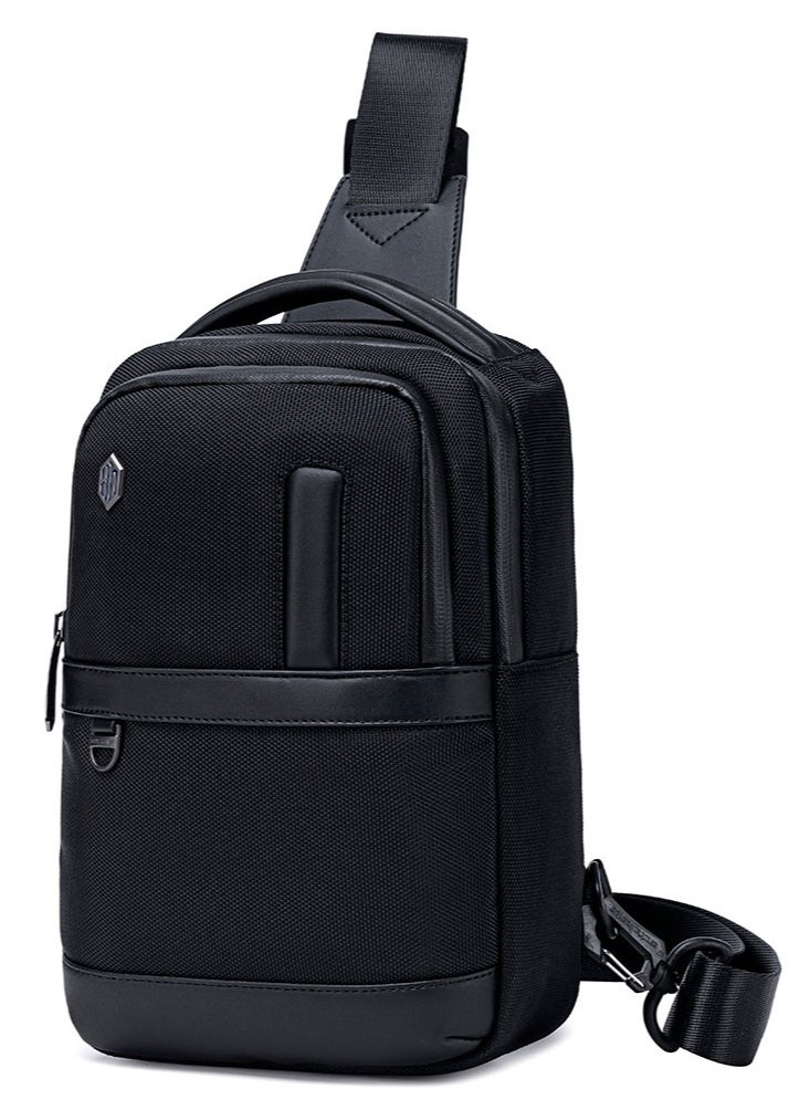 Casual Shoulder Bag, Business Chest Sling Bag with Tablet Compartment for Men