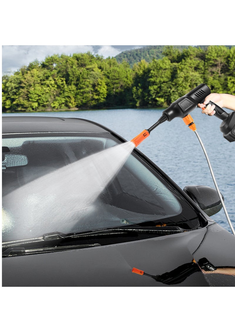 36Bar Cordless Pressure Washer Gun, 6-12 Meters Range Portable Car Washer Cleaner with 10pcs Rechargeable 21V 2.0Ah Batteries, Adjustable Modes with 0-180° NozzleCars Washing Gun/Fences/Patios/Boats