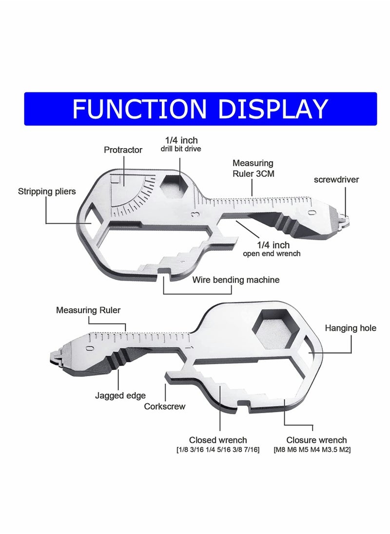 Multifunction Tool, Keychain Multitool, 24 in 1 Key Tool