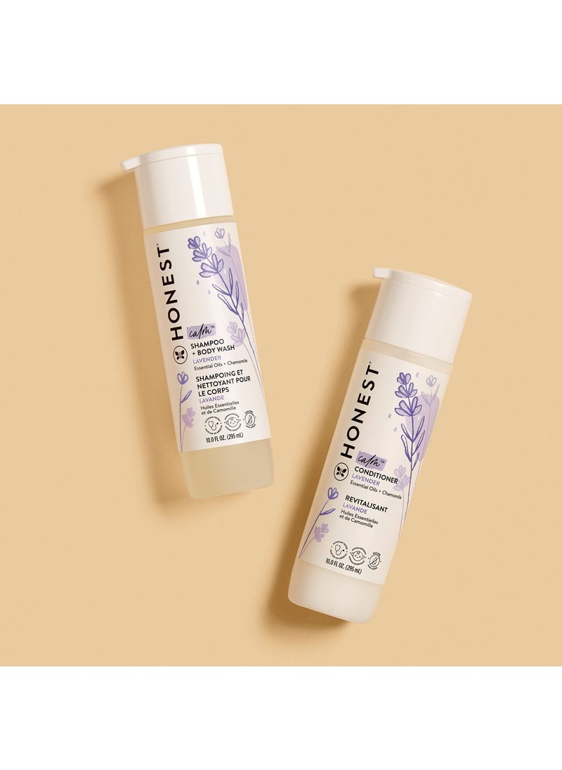 Silicone Free Conditioner And 2In1 Cleansing Shampoo Body Wash Duo Gentle For Baby Naturally Derived Lavender Calm 20 Fl Oz