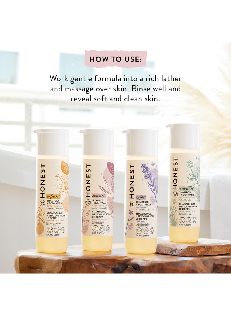 The Company Purely Simple Shampoo And Body Wash Fragrance Free 10 Fluid Ounce