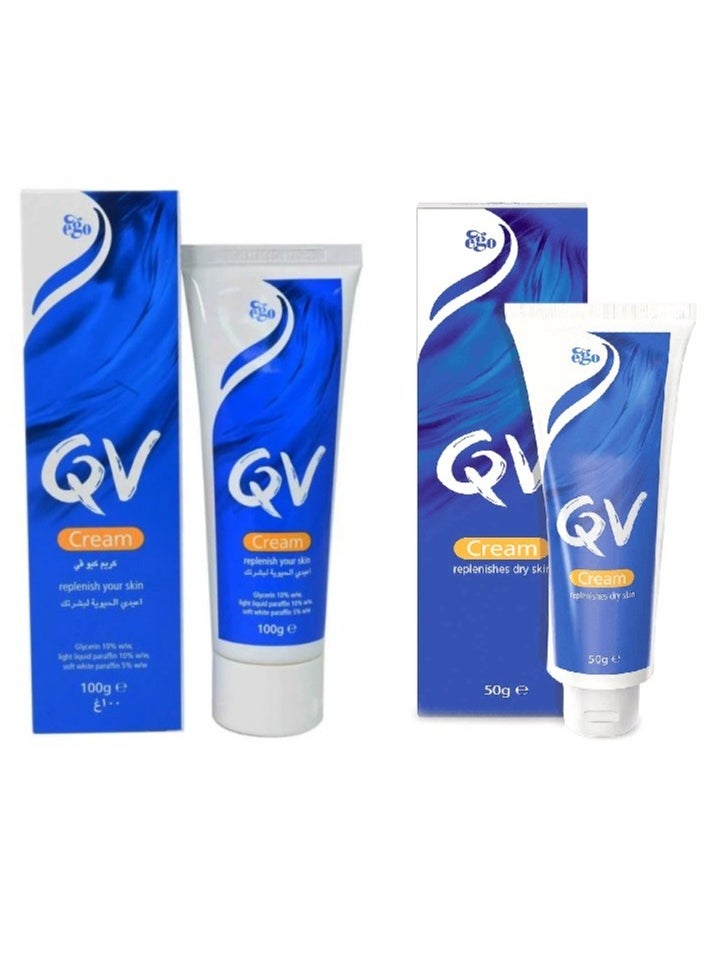 Ego QV Moisturizing Cream Set (100g & 50g)