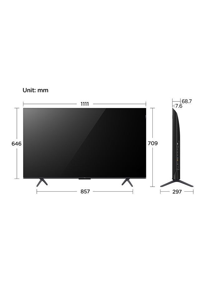 50 Inch  QLED Google TV, (2024), 60HZ, built In Receiver - 50C655 Black