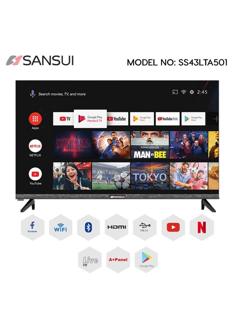 SANSUI 43 inch Full HD Edgeless Smart TV