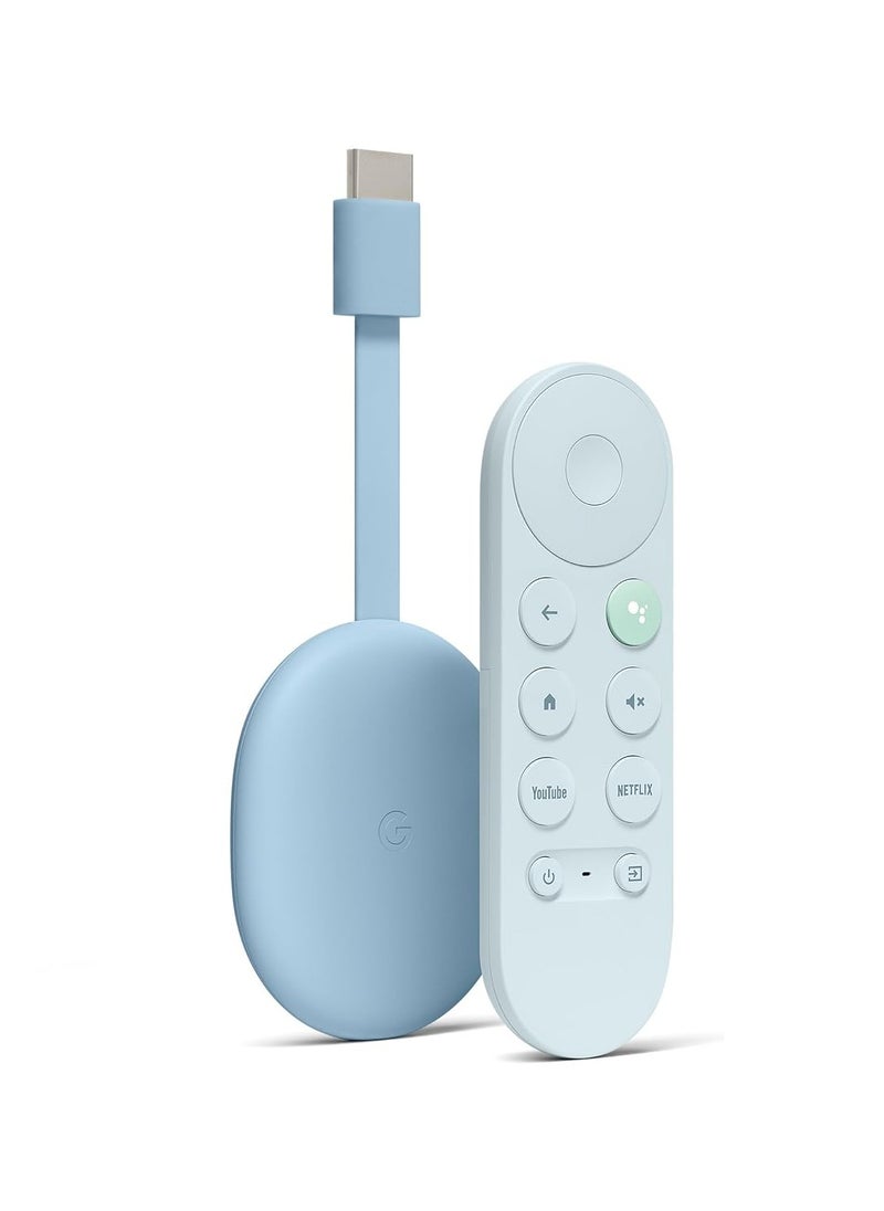 Google Chromecast with TV (4K)- Streaming Stick Entertainment on Your TV with Voice Search