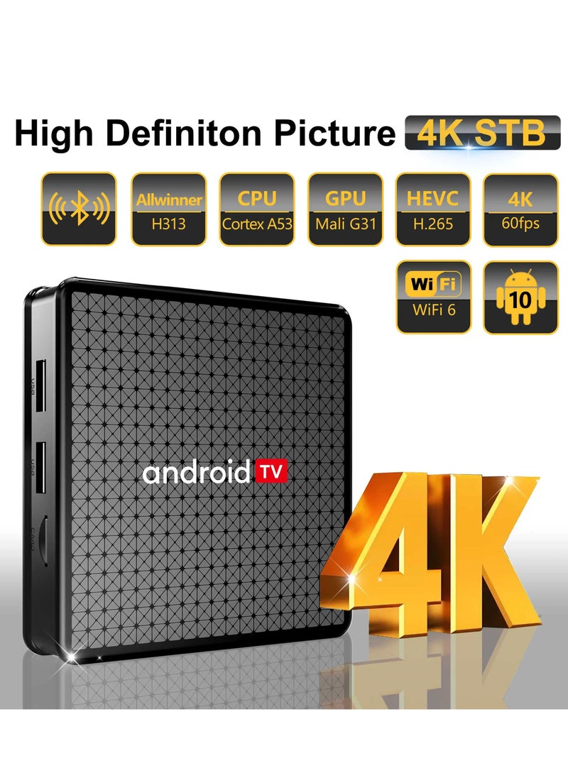 Android 10 Smart Tv Box v5.0 Set Top Box With Remote HD 2.1 4K 2K UHD Output Android Tv Box