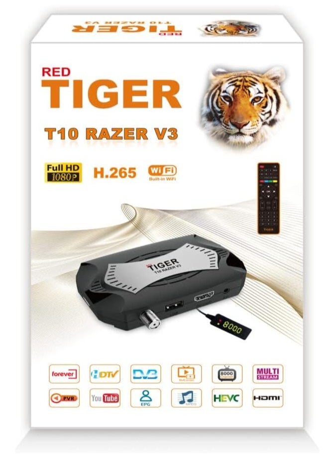 RED T10 RAZER V3 DIGITAL SATELLITE RECEIVER