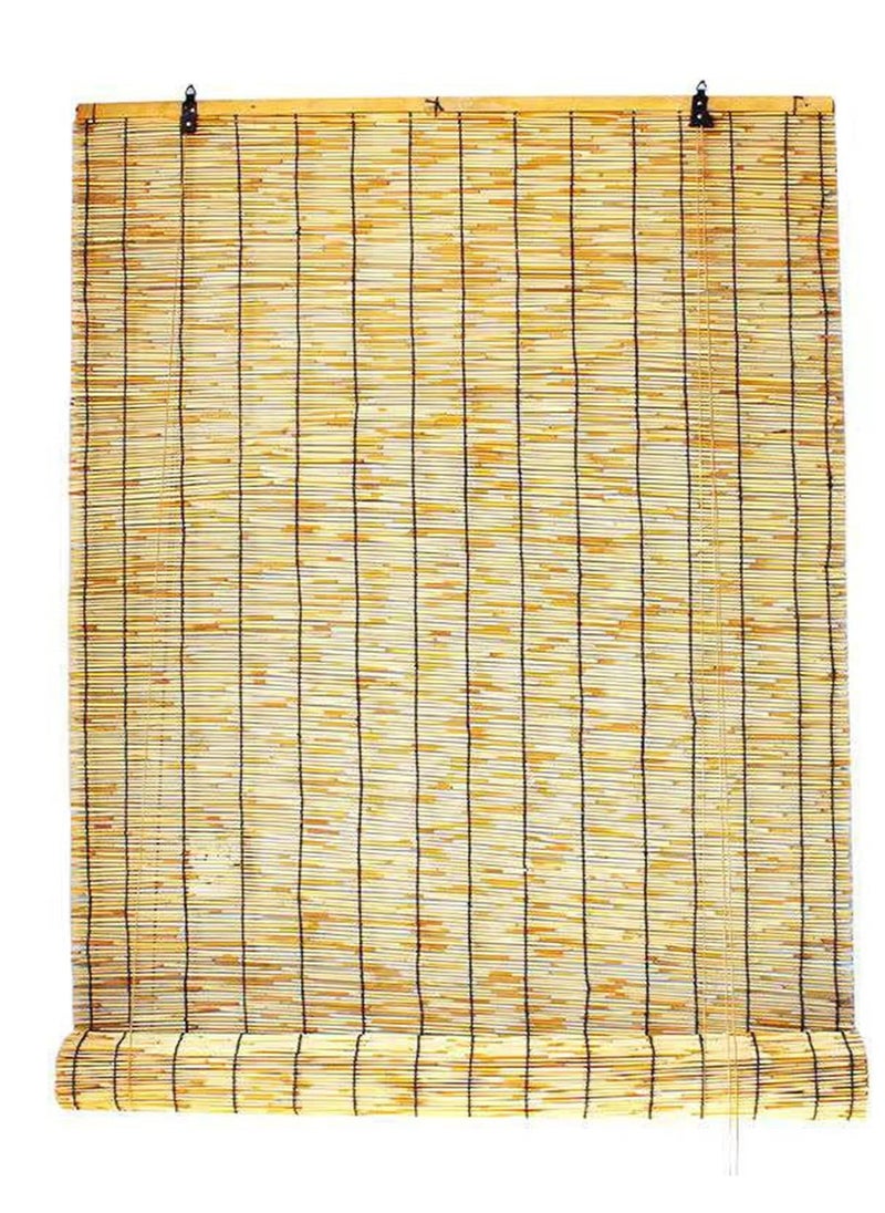 𝐅𝐅𝐃 Bamboo Blind Bamboo Roll Up Blinds for Windows Light Filtering Window Shades for Doors Natural Reed Roller Blind Bamboo Blinds Window Curtain For Outdoor IndoorBamboo Roller Blinds - 100cm u0