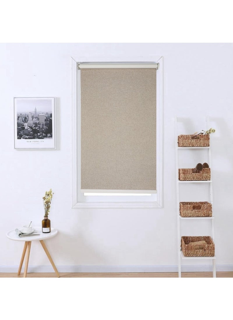 Premium Blackout Roller Blinds - 100% Light Blocking, Modern Design, UV Protection, Durable Polyester, Easy Install Window Shades for Home & Office