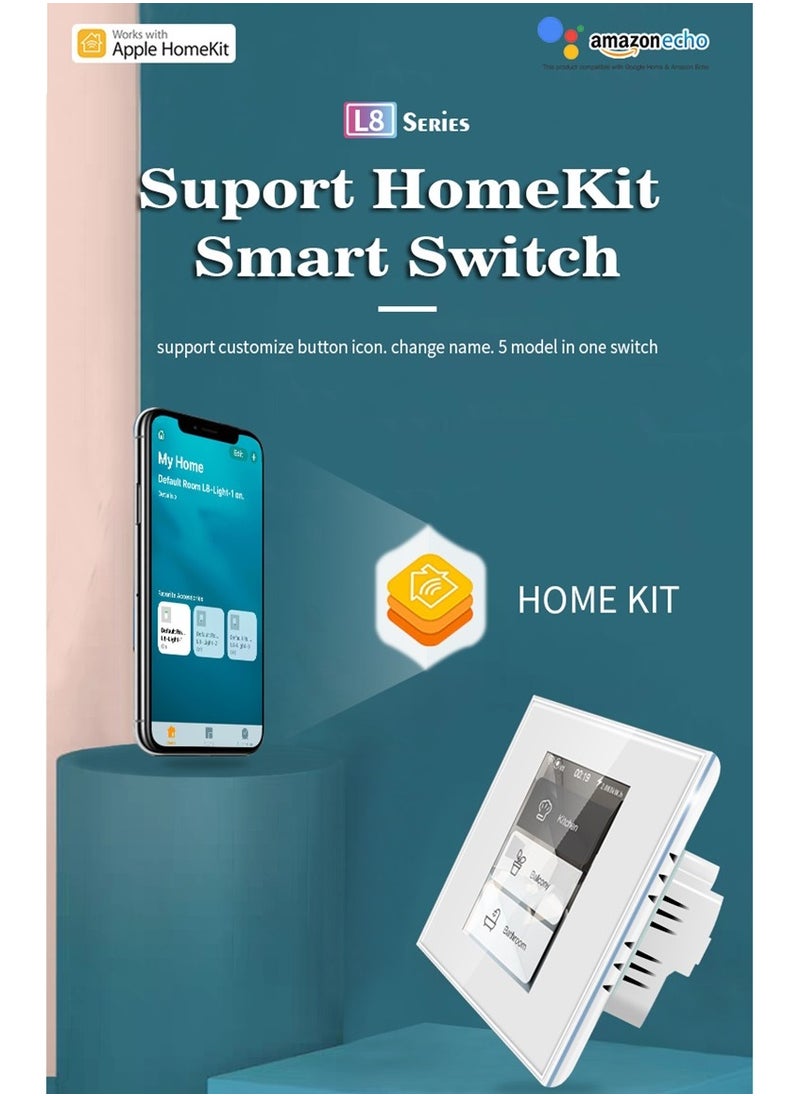 LANBON L8 SUPPORT  APPLE HOMEKIT SMART SWITCH WHITE