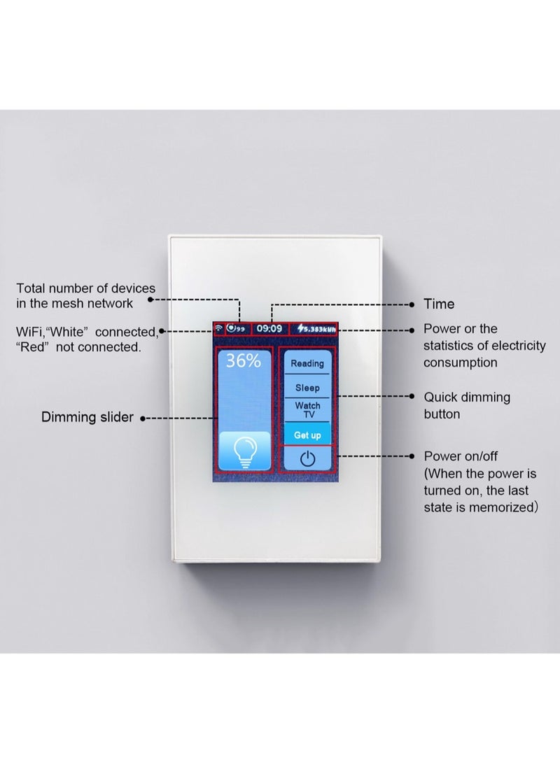 LANBON APPLE HOMEKIT DIMMER SMART SWITCH WHITE