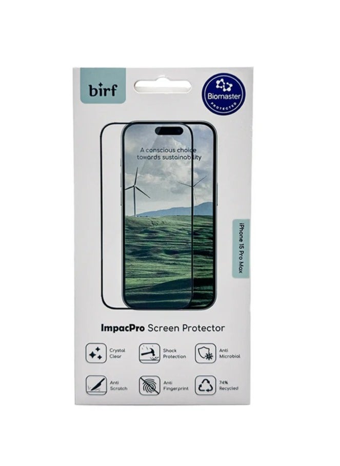 Birf iPhone 15 series ImpacPro Clear Screen Protector