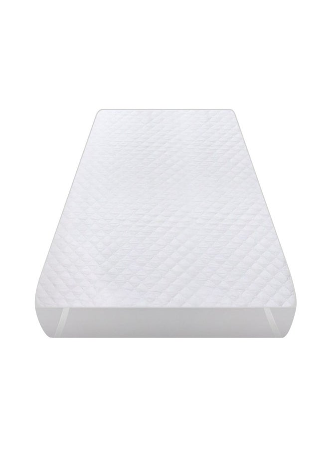 Hru Waterproof Mattress Protector, White - 120X200 Cm