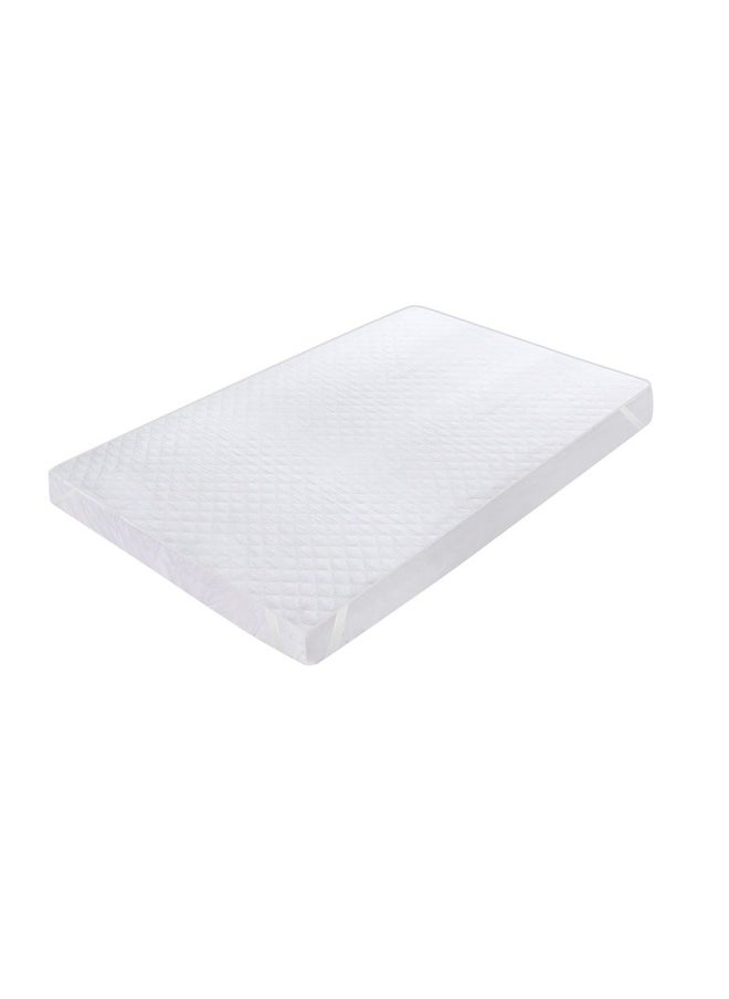 Hru Waterproof Mattress Protector, White - 120X200 Cm