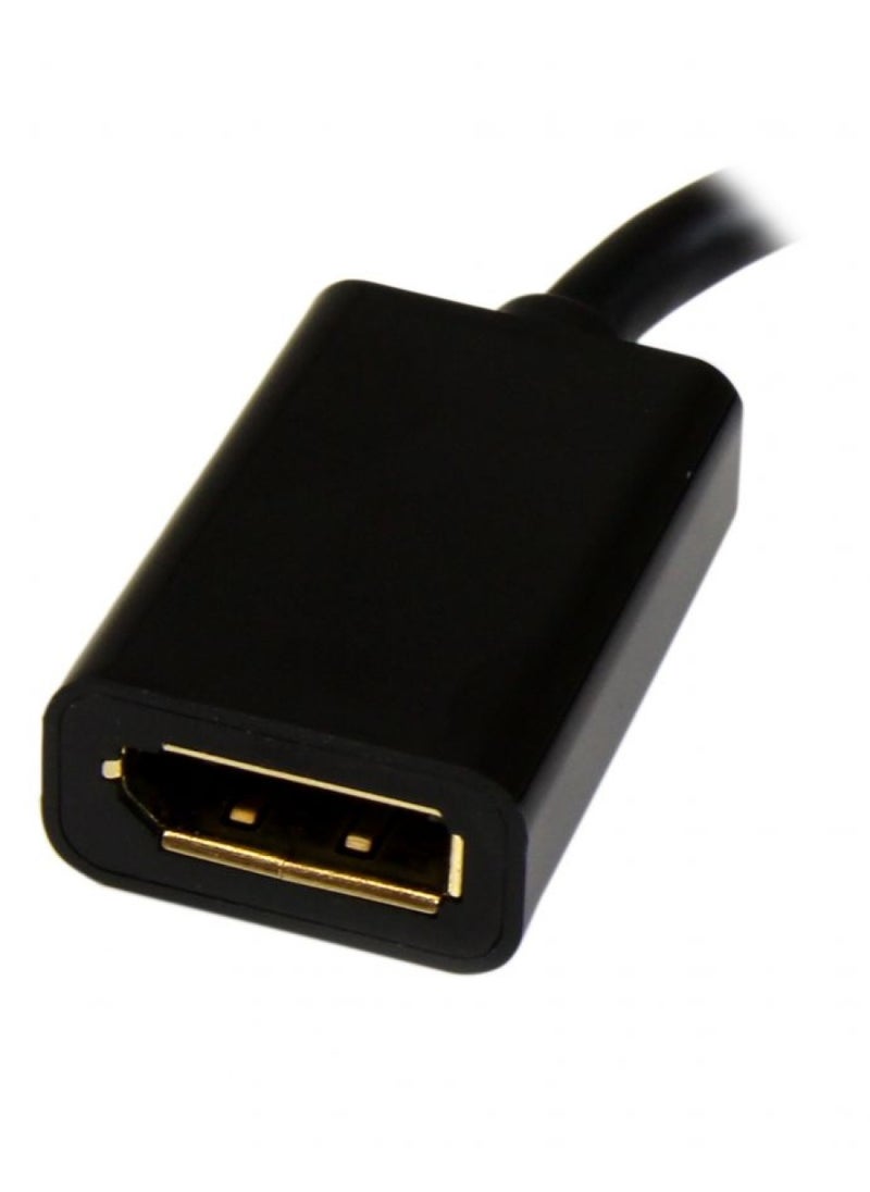 StarTech.com Mini DisplayPort to DisplayPort Adapter - 4K x 2K UHD Video - Mini DP to DP Converter - Mini DisplayPort to DisplayPort 1.2 Adapter - mDP PC/Computer to DP Monitor/Display (MDP2DPMF6IN)