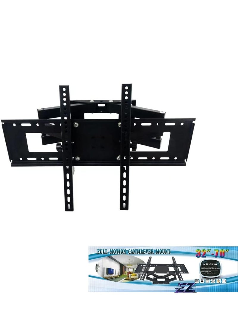 TV Stand/TV Wall Mount,Swivel and Tilt for Most 32-70Inch Flat Screen TV,Rugged TV Mount Articulating Dual Arms,Standard Load 66 Ibs