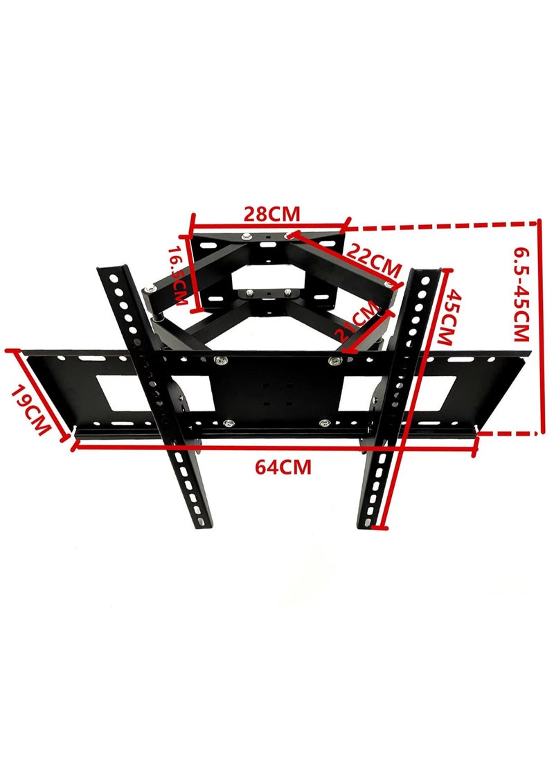 TV Stand/TV Wall Mount,Swivel and Tilt for Most 32-70Inch Flat Screen TV,Rugged TV Mount Articulating Dual Arms,Standard Load 66 Ibs