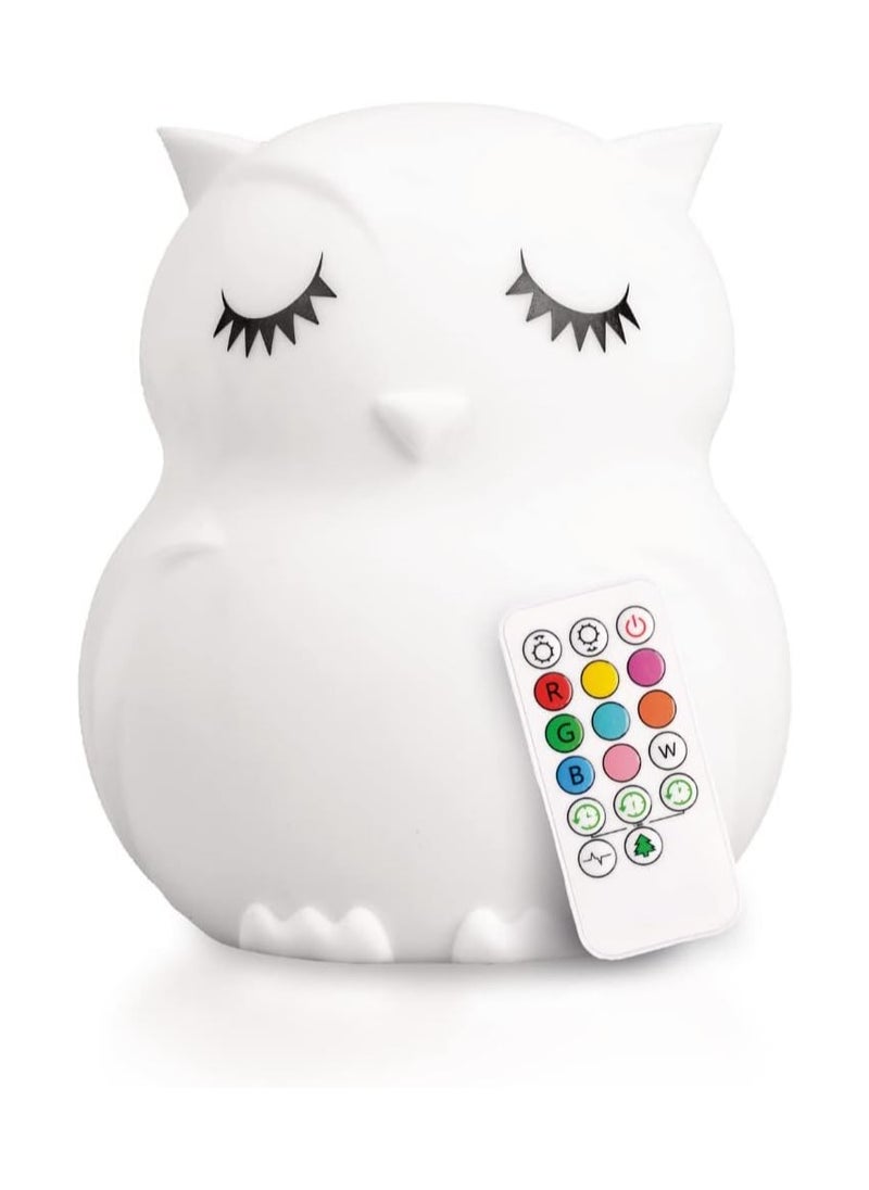 Night Light Kids, Kids Lamp, Kids Night Light, Baby Night Light, Toddler Night Light, Cute Night Light, Owl Night Light for Girls, Nightlight for Kids Room, Rechargeable Battery