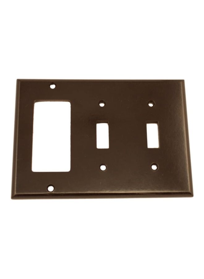 3-Hole Wall Plate Brown 6.5x4.5inch