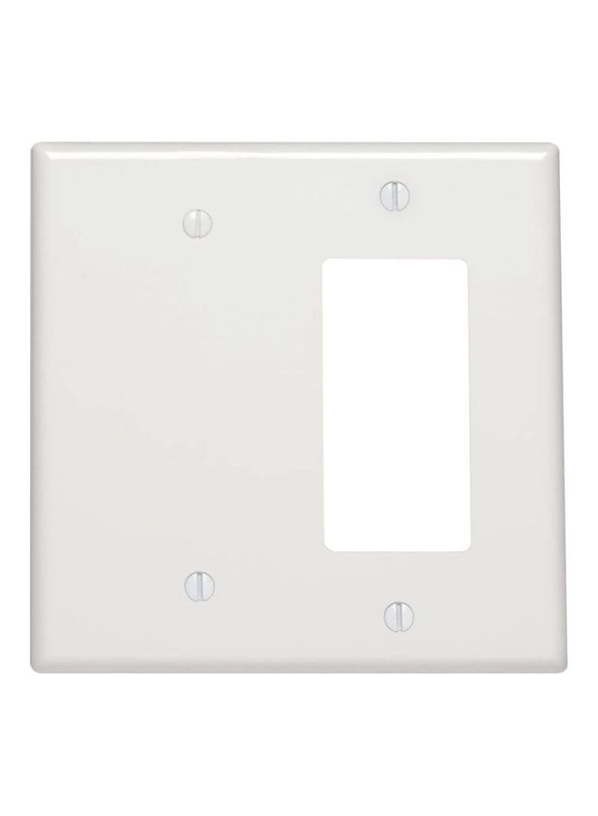 Single Gang Wall Plate White