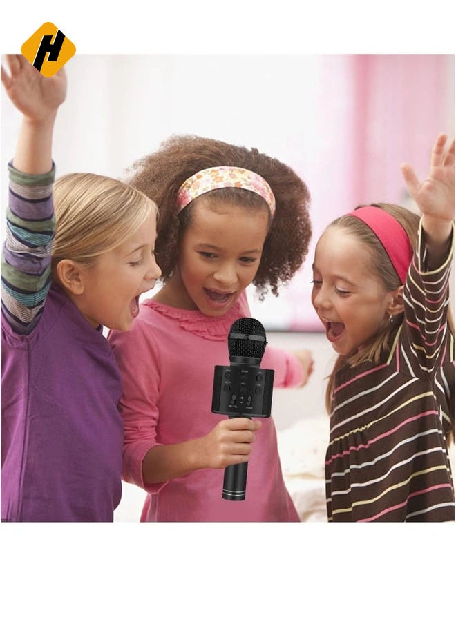 Bluetooth Karaoke Microphone Wireless,Portable Singing Microphone for Kids Adults,Karaoke Machine for Kids Toys,Birthday Gifts Ideas