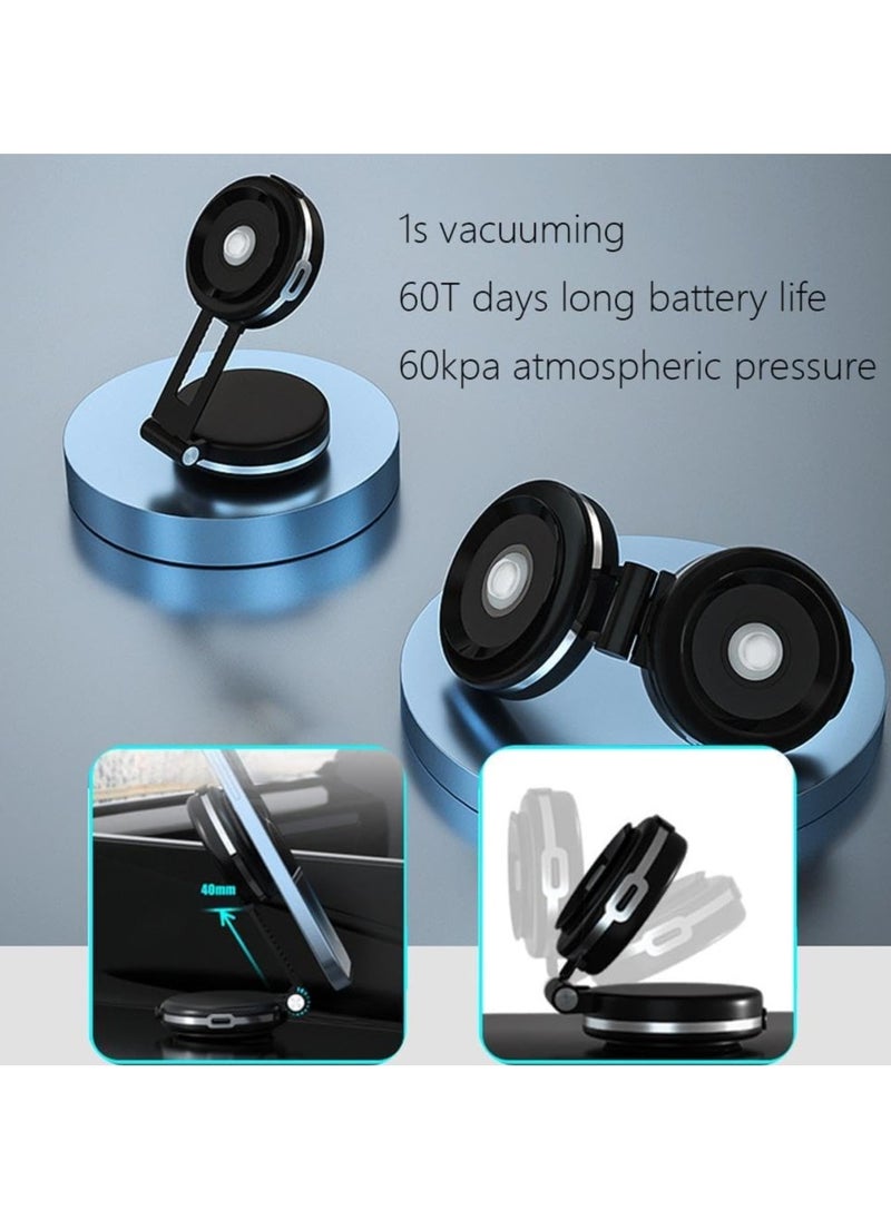 Magnetic Suction Cup Phone Holder for Car, Universal Car Phone Holder Magnetic Suction Phone Mount, Double-Sided Phone Holder, Universal Innovative 360°3D Rotation Extra Strength Hold, Cradle Fit for iPhone Android and All Smartphones