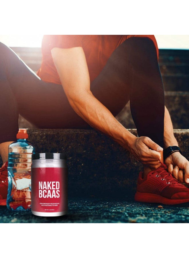 Naked Bcaas Amino Acids Powder, Only 1 Ingredient, Pure 2:1:1 Formula, Vegan Unflavored Branched Chain Amino Acids, Instantized All Natural Bcaa Supplement   500 Grams, 100 Servings