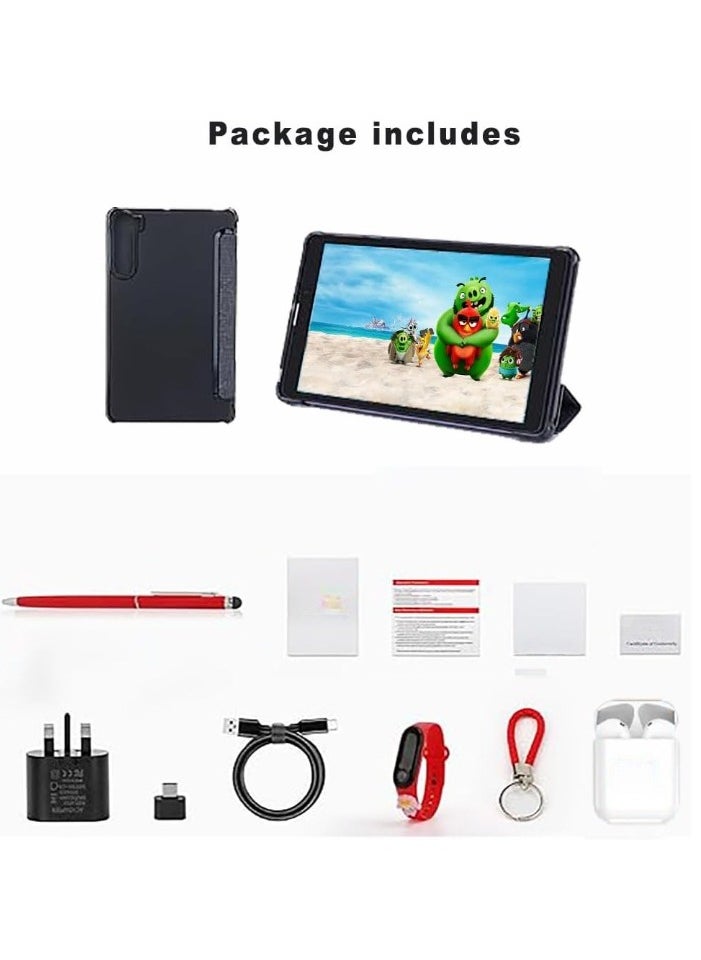 CM835 tablet Wi-Fi 5G screen size 8 inches type LTE equipped with 256 GB storage memory with 8 RAM provides a giant battery with a capacity of 8000 mAh for long-term use new version Black color (Modern version)