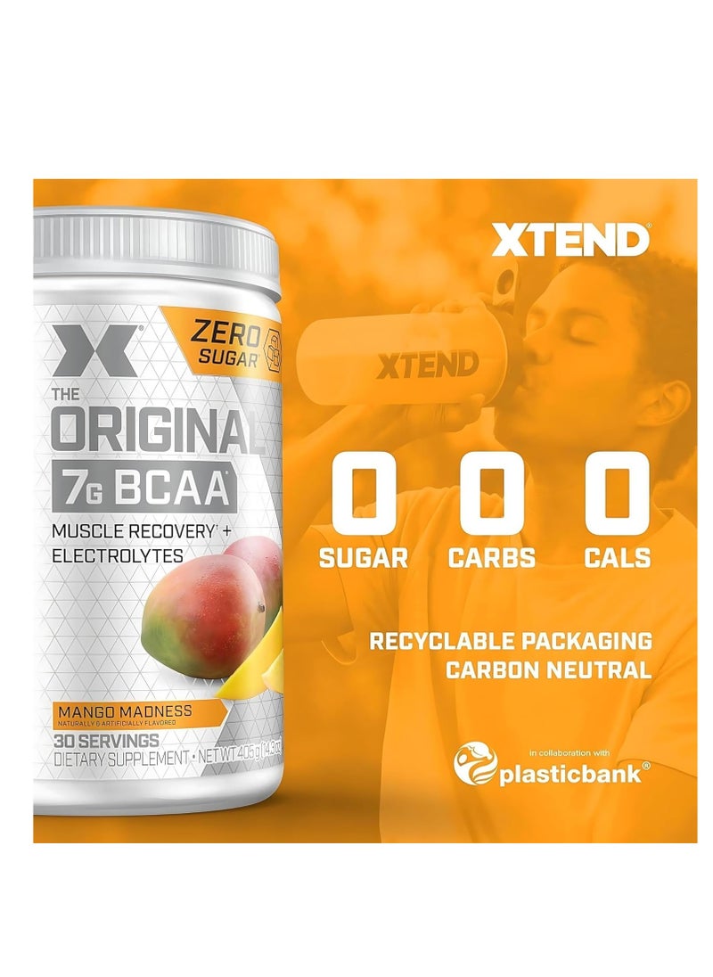 XTEND Original BCAA Mango Madness – Muscle Recovery & Hydration (Zero Sugar, 30 Servings)