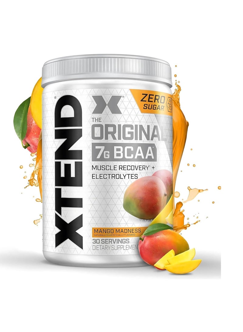 XTEND Original BCAA Mango Madness – Muscle Recovery & Hydration (Zero Sugar, 30 Servings)