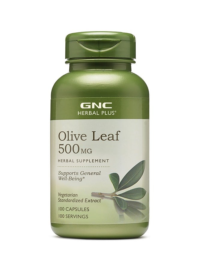 GNC Herbal Plus Olive Leaf 500 mg