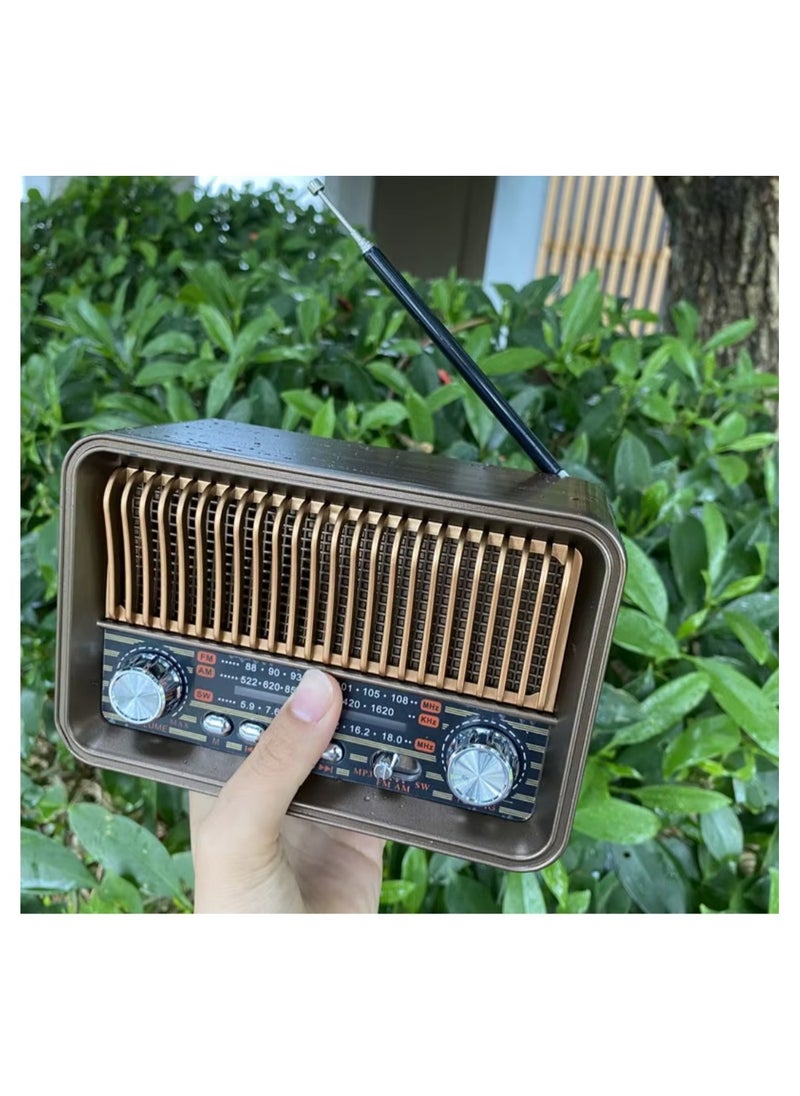 RADIO PARLANTE ANTIGUO ESTILO VINTAGE M-1232BT