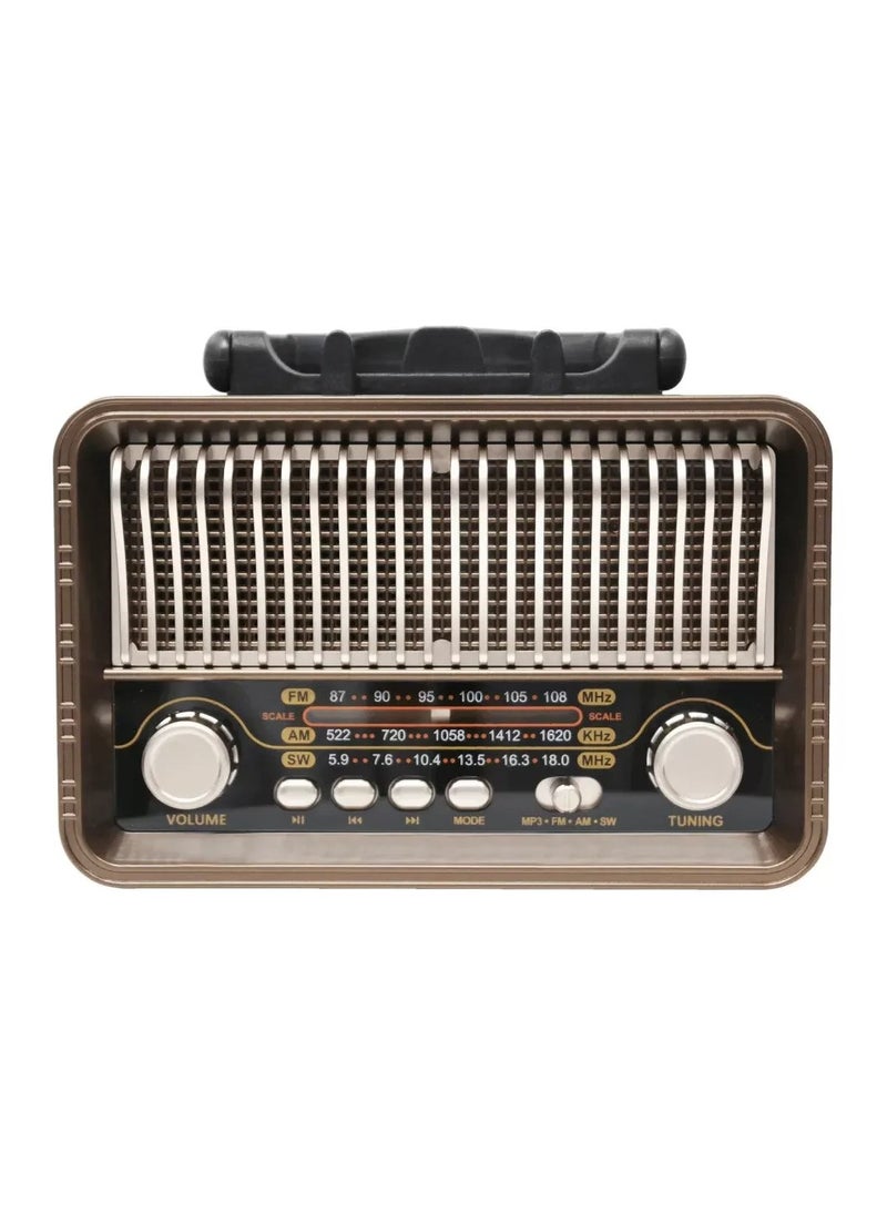 RADIO PARLANTE ANTIGUO ESTILO VINTAGE M-1232BT