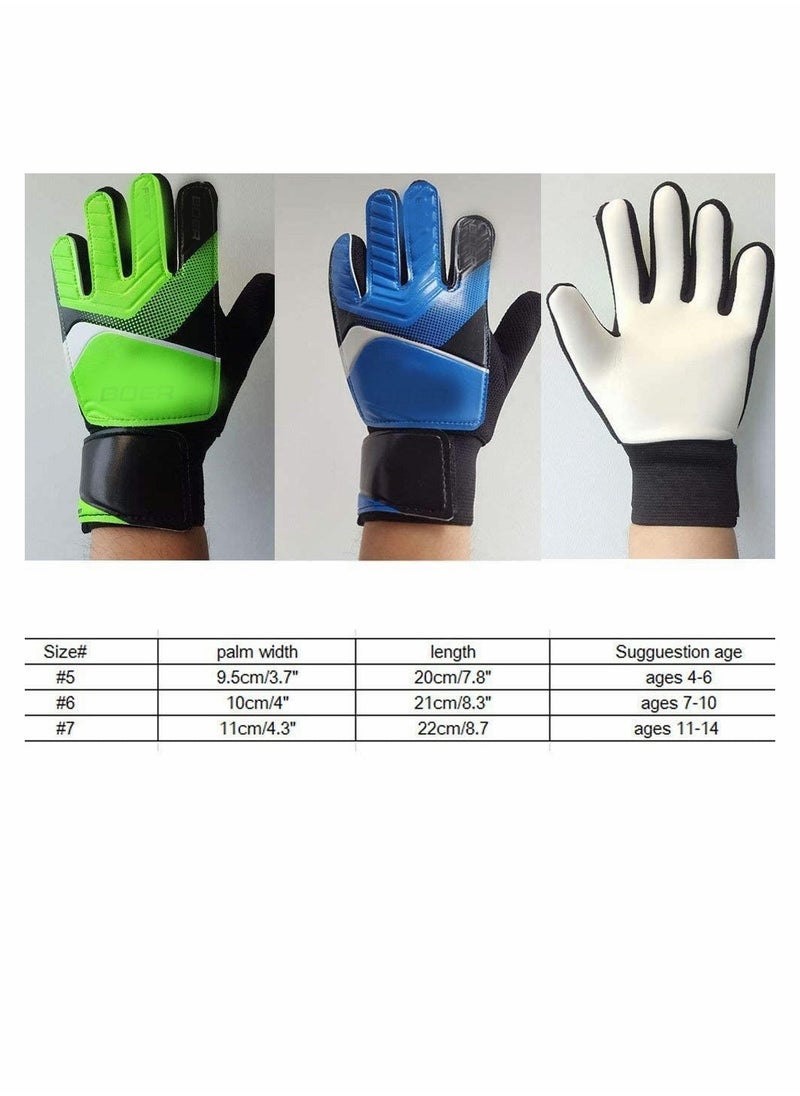 Children Football Gloves,  Kids Youth Football Soccer Goalkeeper Goalie Training Gloves Gear