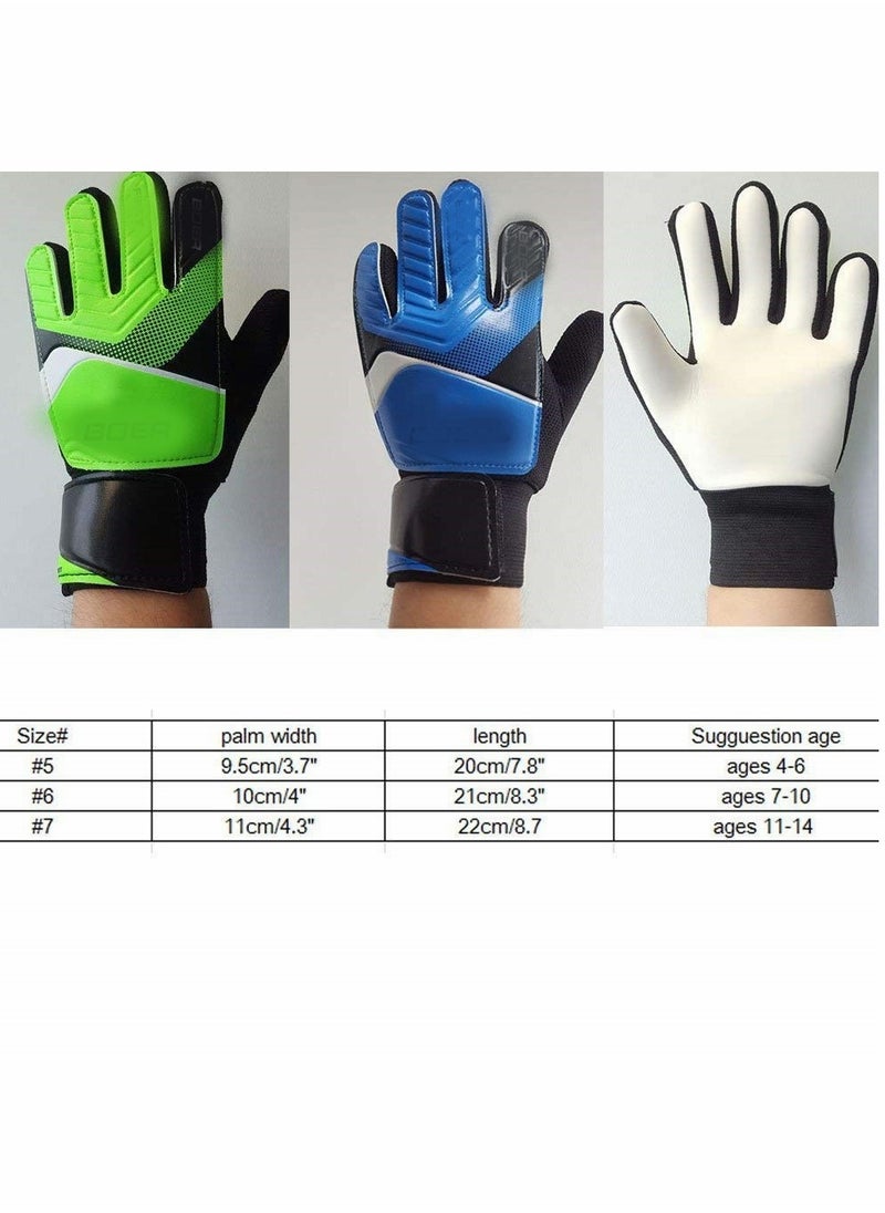 Children Football Gloves, Kids Youth Football Soccer Goalkeeper Goalie Training Gloves Gear