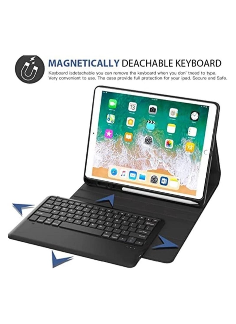 Keyboard Case for iPad Pro 12.9-inch 2017/2015 (Old Model, 2nd & 1st Generation, Ultra-Thin PU Leather Case with Wireless Detachable Keyboard