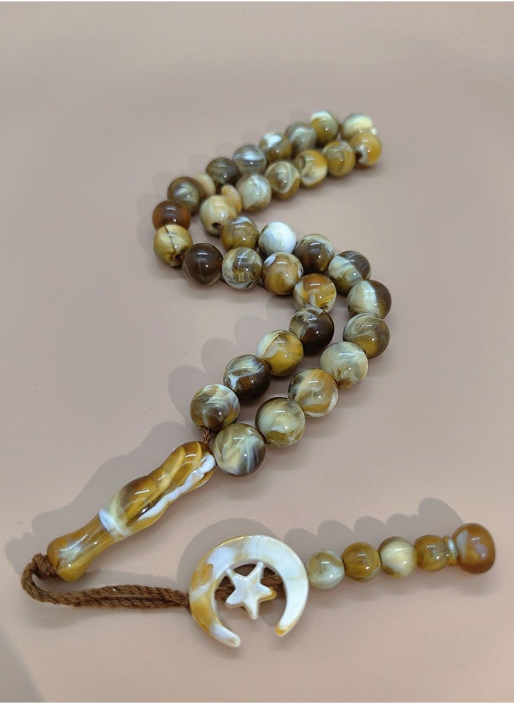 5 Pack/33 Resin Beads/Tasbih/12mm