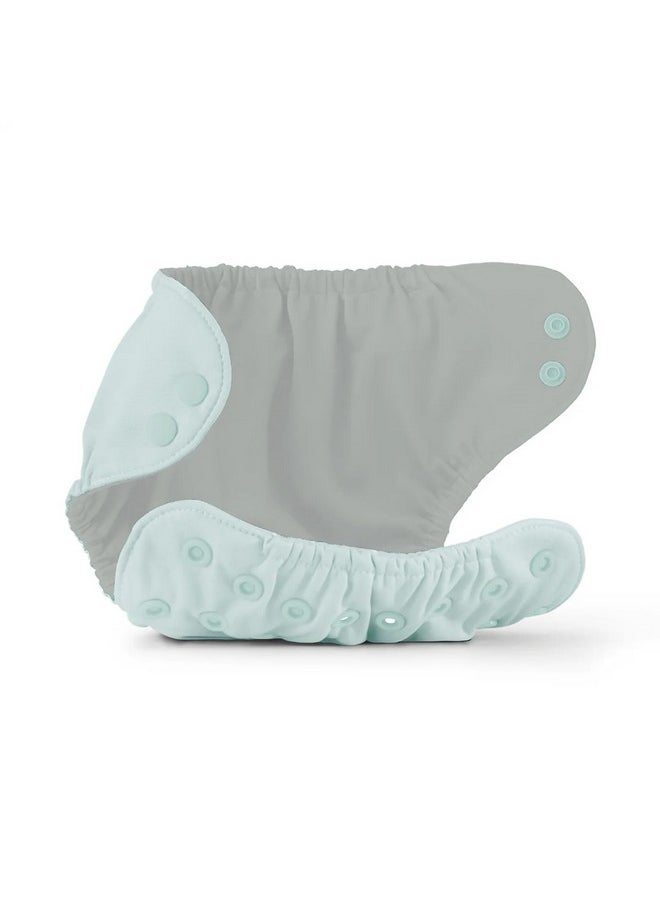 Cloth Diaper Outer, Swim Diaper, Waterproof Cloth Diaper Cover, Leak-Proof And Breathable Layer Over Prefolds, Flats Or Fitteds, Reusable Diaper With Snap Closure - Size 1 (7-17Lbs), Mist