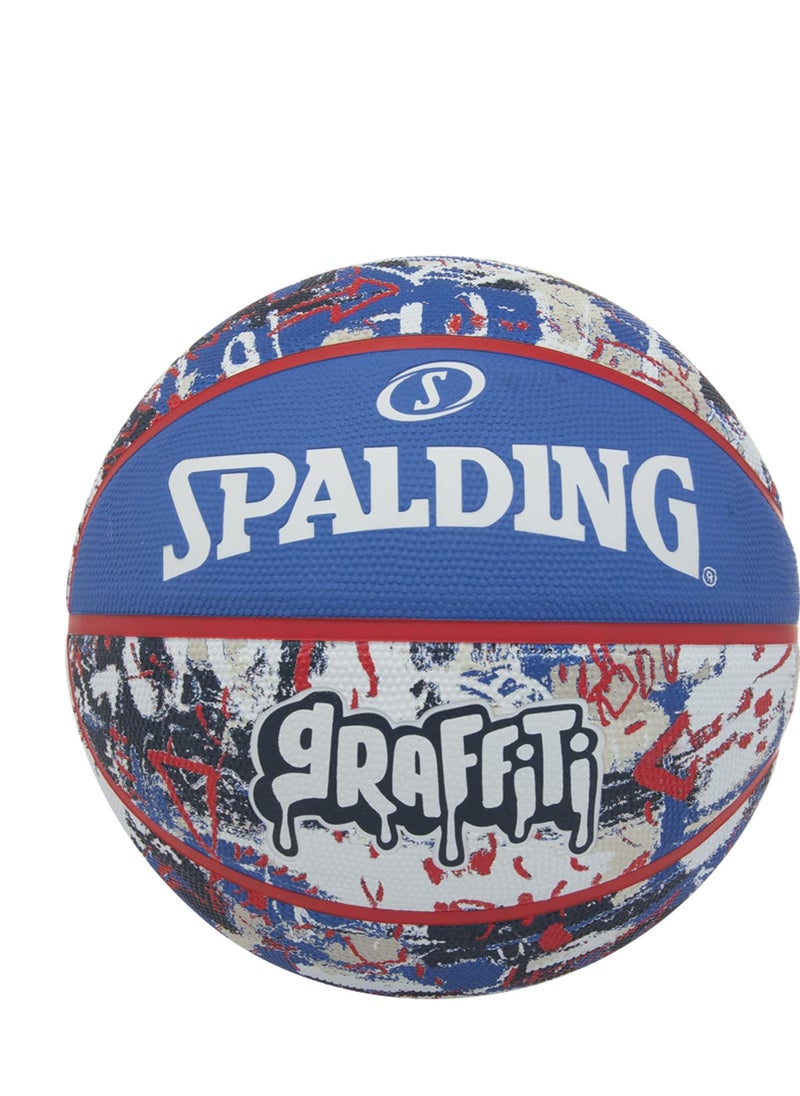 United Sports Graffiti Basketball, Blue/Red, Size 6 – Fun Design for Kids