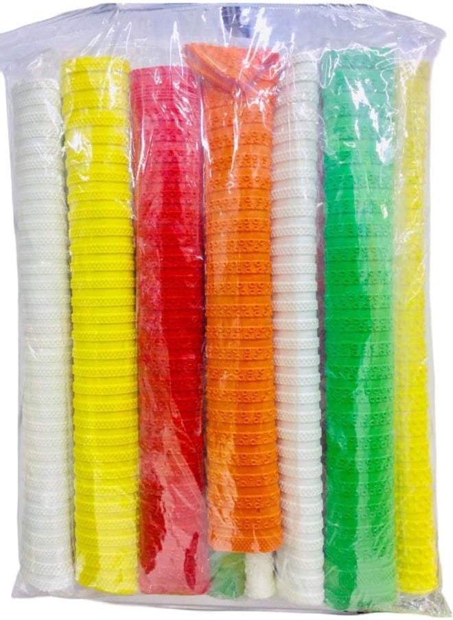 Cricket Bat Grip, (Multicolour Pack of 12)