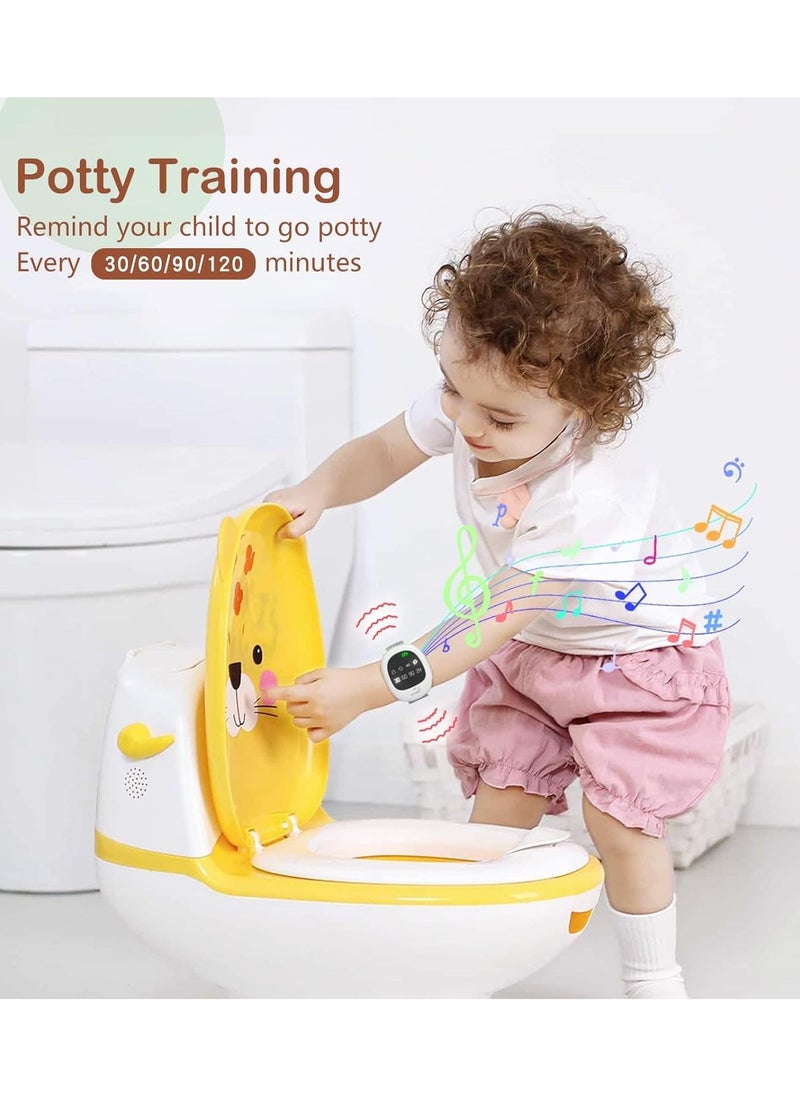 2-in-1 Wireless Bedwetting Alarm & Potty Watch for Kid Elder Adult, Potty Training Watch Rechargeable Bed Wetting Alarm Customizable Potty Watch Nighttime Potty Training Potty Reminder Watch