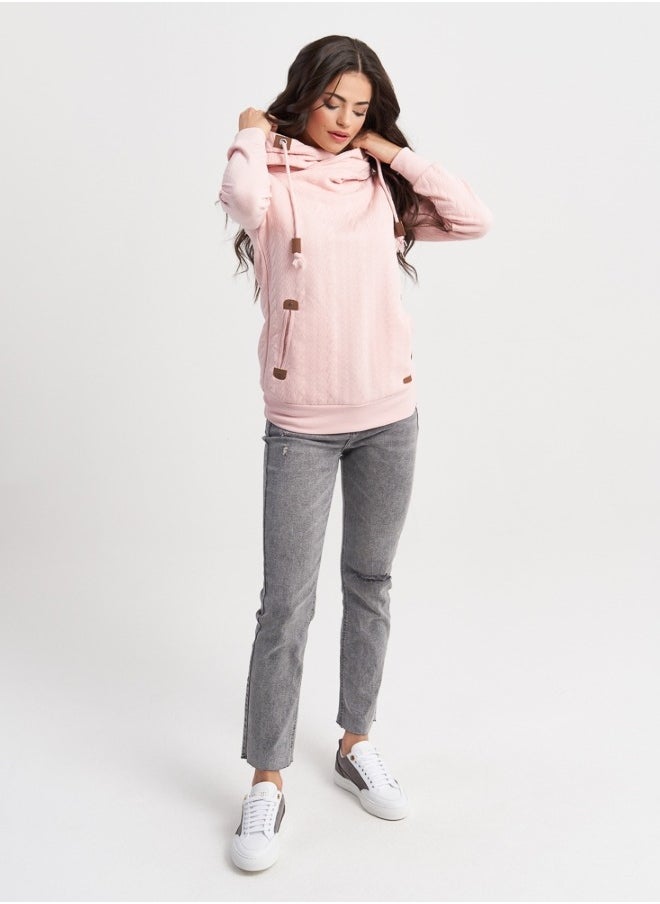 Light Pink Hooded Sweater