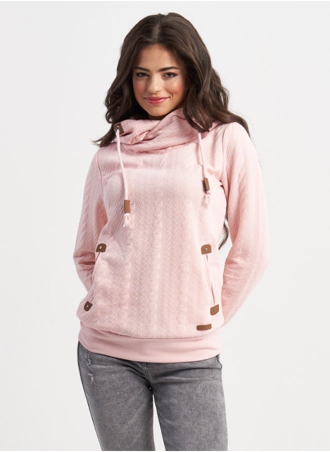 Light Pink Hooded Sweater