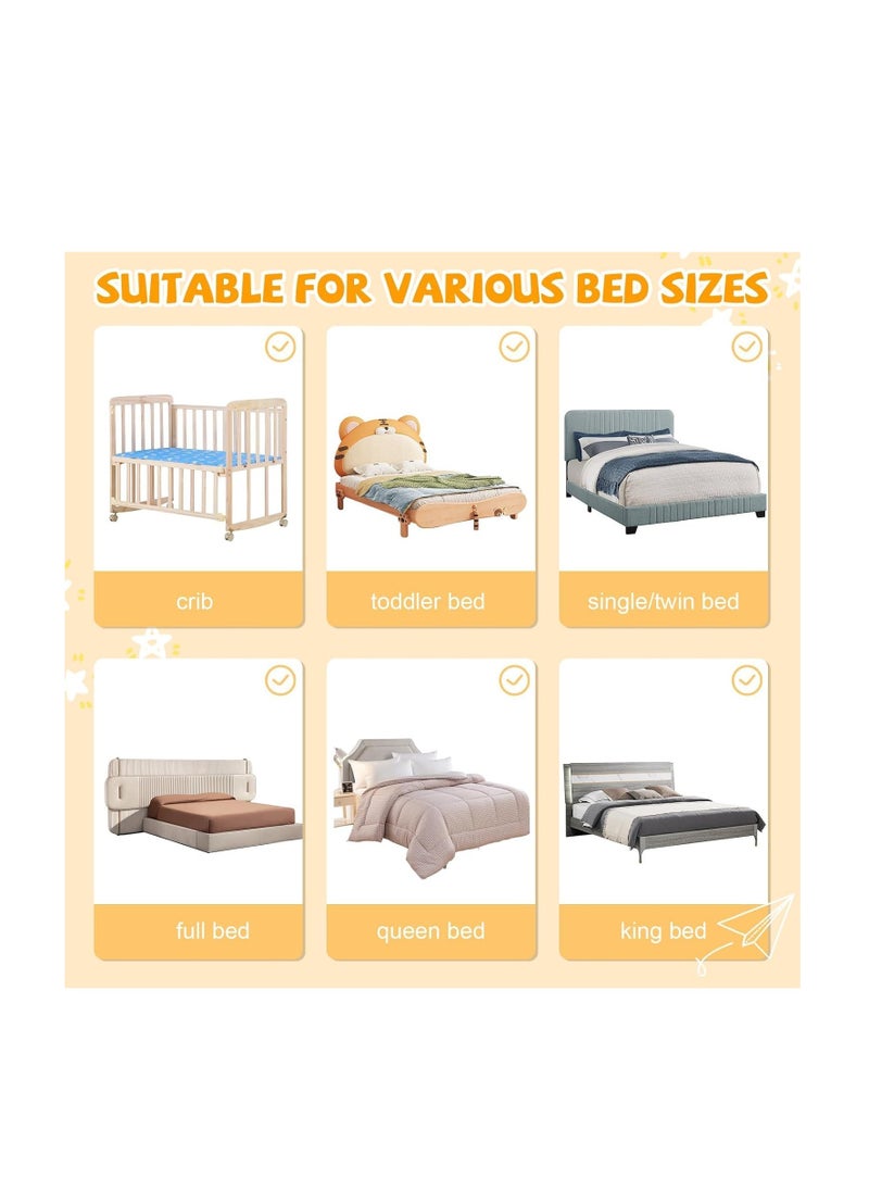 Foldable Crib Bed Rail Guard Upgraded Child Guardrail,Adjustable Heights & Foldable Portable Bedrail Extra Tall Child Safety Side Railing Guards for Kids (200cm)