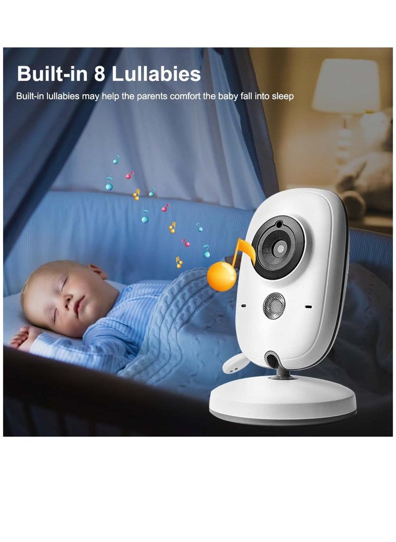 VB603 Video Baby Monitor 2.4G Mother Kids Two-way Audio Night Vision Video Surveillance Cameras With Temperature display Screen