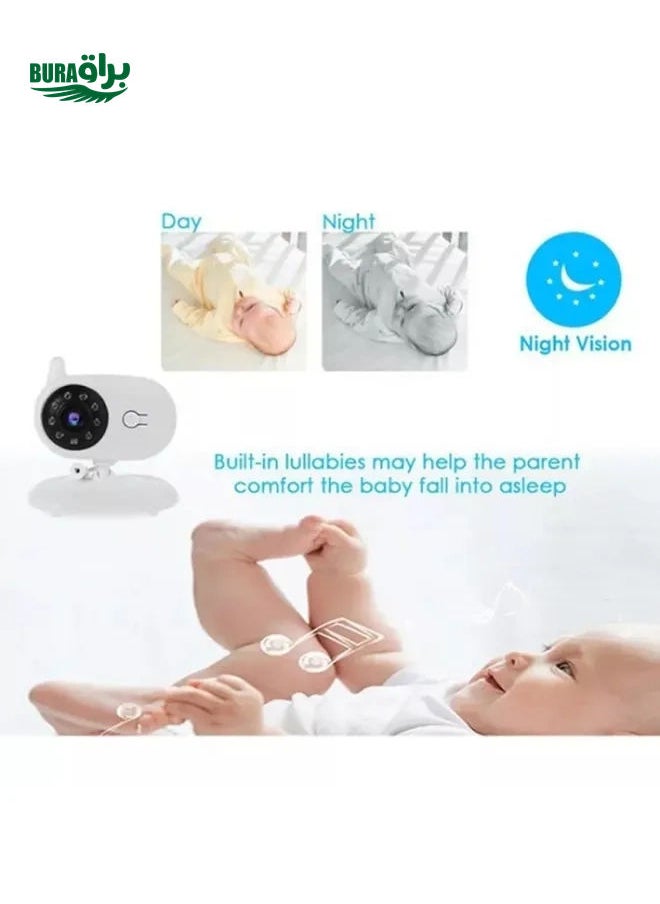 BM850 3.5 inch Wireless Video Color Baby Monitor Night Vision Temperature Monitor(US Plug)