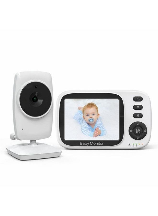 MC632A 2 Way Voice Talk Temperature Monitoring Baby Camera 3.2 inch Screen Baby Monitor(UK Plug)