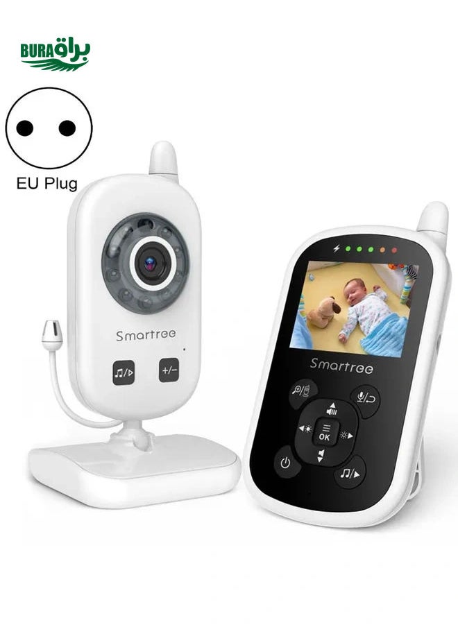 UU24 2.4 Inch Wireless Baby Monitor Camera Temperature Monitor 2 Way Audio VOX Lullaby EU Plug