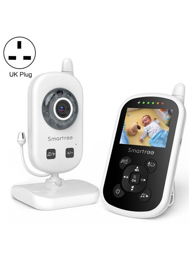 UU24 2.4 Inch Wireless Baby Monitor Camera Temperature Monitor 2 Way Audio VOX Lullaby UK Plug